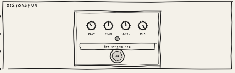 DISTORSHUN the distortion pedal